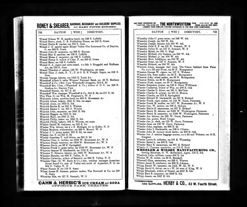 Williams' Dayton Directory for 1891-92