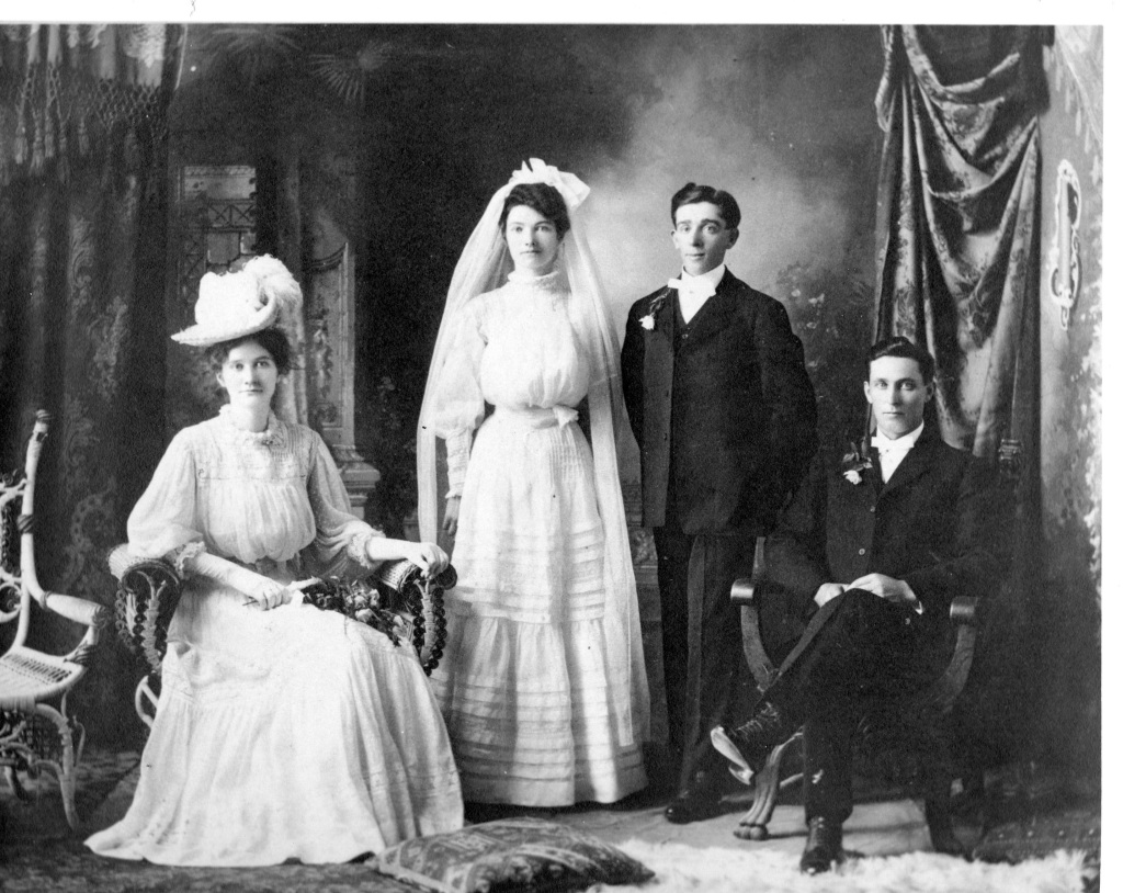 Wordless Wednesday: The Wedding of Jesse Cotter and Sarah Anne Kelly, 1906
